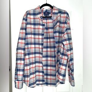 Mens Vineyard Vines plaid button down size Large